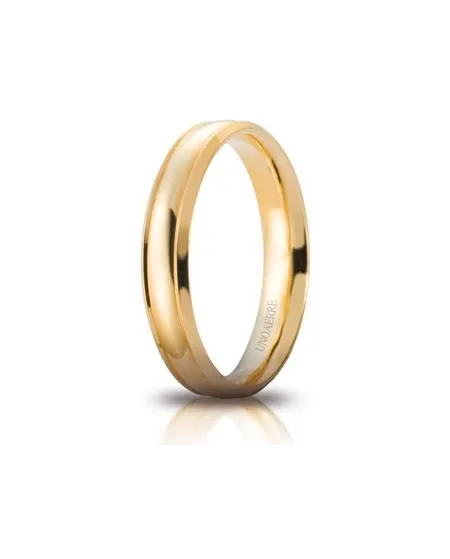 Fede Nuziale Unoaerre Orion in Oro Giallo 4 mm
