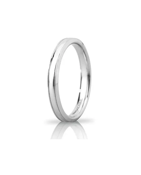 Alliance Unoaerre Orion «&nbsp;Slim&nbsp;» en or blanc 3&nbsp;mm