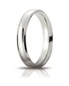Unoaerre Orion Wedding Ring in White Gold 4 mm
