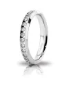 Unoaerre Venere Wedding Ring in White Gold with Diamonds