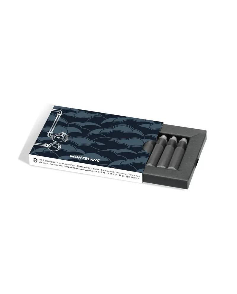 Inchiostro in Cartucce Montblanc Meisterstück Around the World in 80 Days, Blu – Confezione da 8 unità