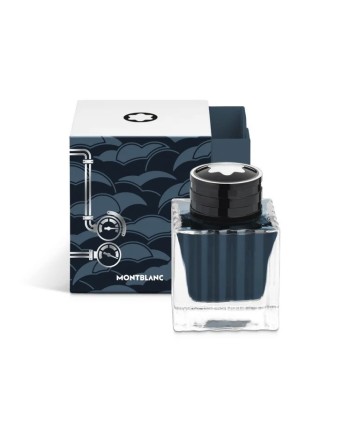 Boccetta d'inchiostro Meisterstück Around the World in 80 Days, Blu Carbone 50 ml