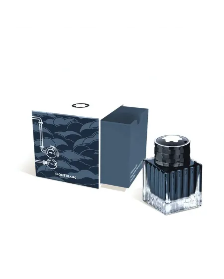Boccetta d'inchiostro Meisterstück Around the World in 80 Days, Blu Carbone 50 ml