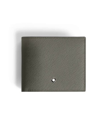 Montblanc Sartorial Wallet in Grey Leather with 8 Compartments