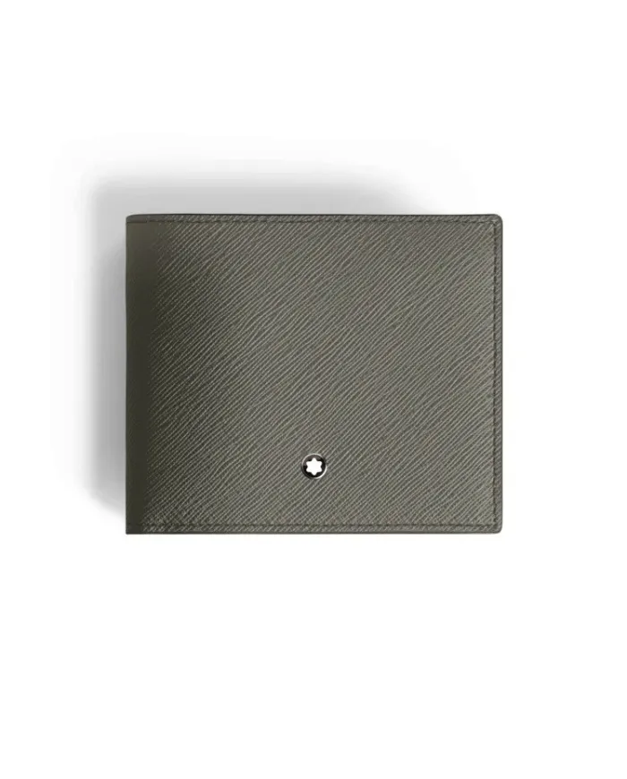 Montblanc Sartorial Wallet in Grey Leather with 8 Compartments