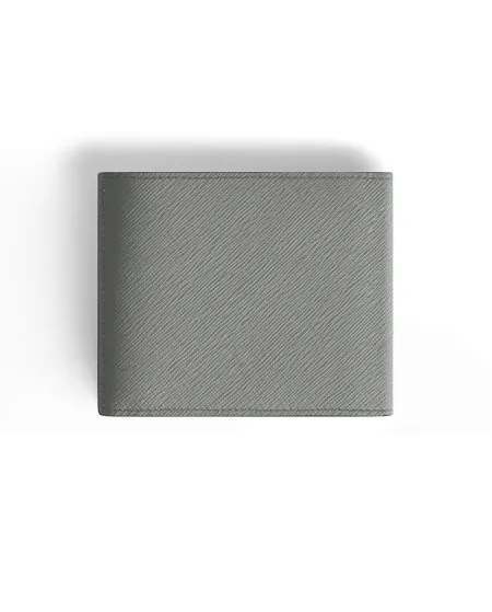 Portefeuille Montblanc Sartorial en cuir gris avec 8 compartiments