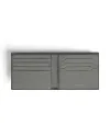 Portefeuille Montblanc Sartorial en cuir gris avec 8 compartiments