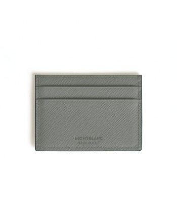 Porta Carte Montblanc Sartorial in Pelle Grigia a 5 Scomparti