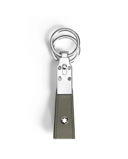 Portachiavi Montblanc Sartorial in Pelle Grigia