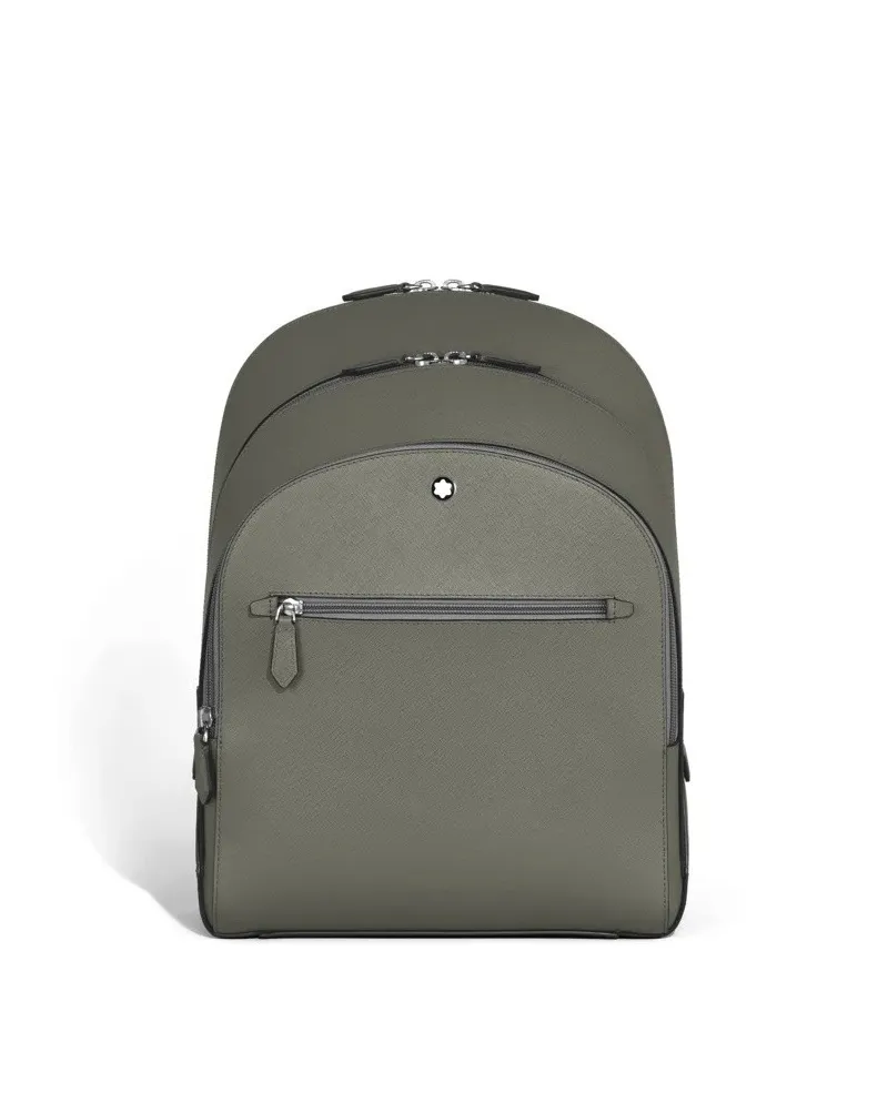 Montblanc Sartorial 3 Compartment Medium Backpack in Grey Leather