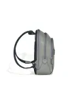 Zaino Medio Montblanc Sartorial 3 Scomparti in Pelle Grigia