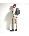 Montblanc Sartorial 3 Compartment Medium Backpack in Grey Leather