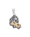 Gerardo Sacco February Month Pendant in Silver