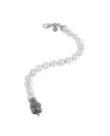 Gerardo Sacco Bracelet in Silver with Pearls and Mask