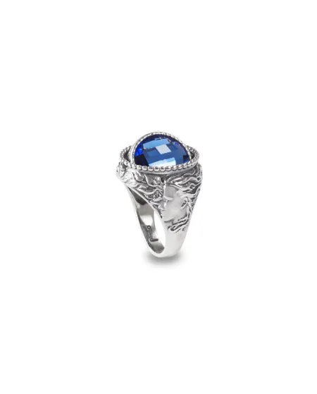 Anello Reverse Gerardo Sacco Giugno Estate in Argento con Cristallo