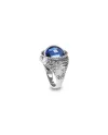 Gerardo Sacco June Summer Reverse Ring in Silver with Crystal