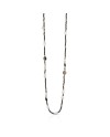 Collana in argento Coscia Le Lune Glamour con perle,ematite rosa e quarzo