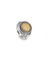Anello Reverse Gerardo Sacco Aprile Primavera in Argento con Cristallo Verde