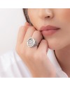 Bague en argent avec pièce rotative de Gerardo Sacco