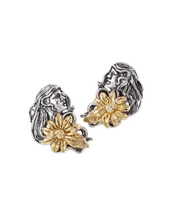 Boucles d'oreilles Gerardo Sacco Mois d'avril en argent