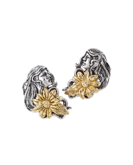 Boucles d'oreilles Gerardo Sacco Mois d'avril en argent