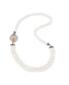 Collana Gerardo Sacco con Perle e Sole in Argento Dorato