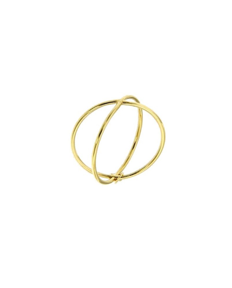 Anello Luiber Doppio Filo Incrociato Alto in Oro