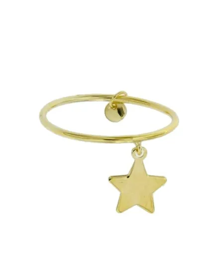 Bague en or Luiber avec pendentif étoile