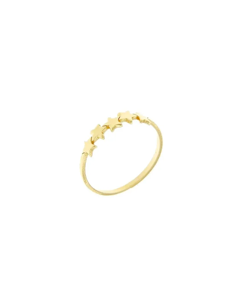 Luiber Gold Ring with Stars