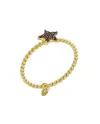 Anello Luiber Torchon in Oro con Stella Pavè Rossa