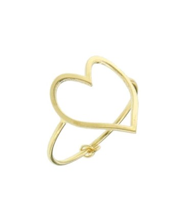 Bague en or avec cœur Luiber