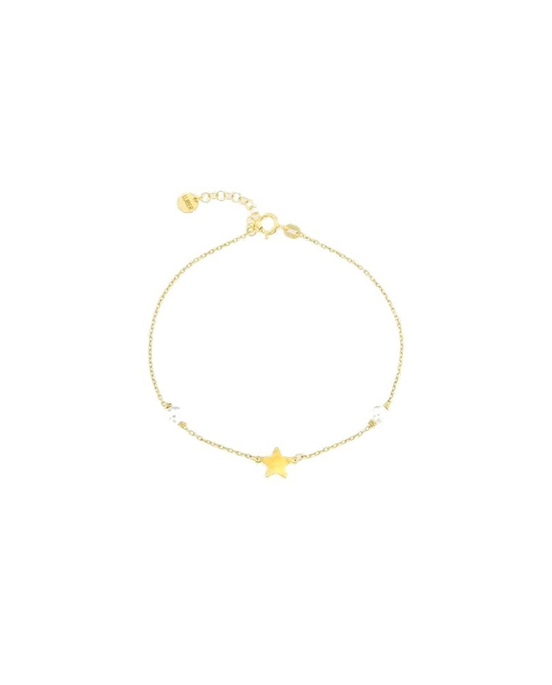 Bracelet Luiber en or avec perles et étoile