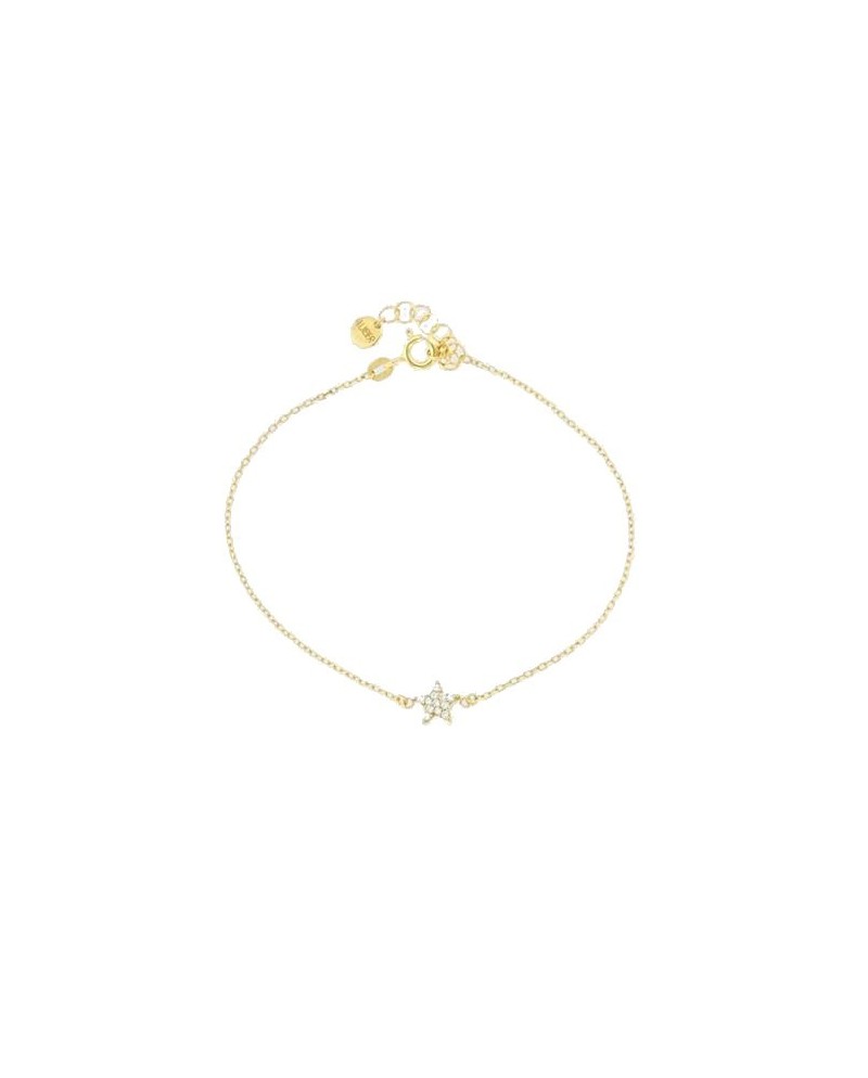 Luiber Gold and Star Bracelet with Zirconia