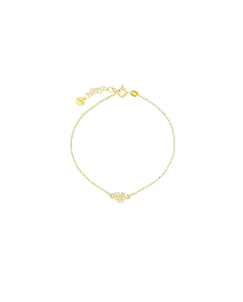 Bracciale Luiber in Oro e Cuore con Zirconi