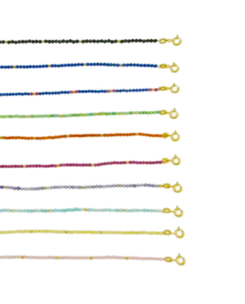 Luiber Gold Necklace with Stones