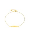Luiber Gold Bracelet with Bar and Zircon