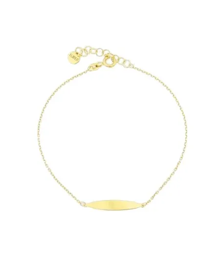 Bracciale Luiber in Oro con Targhetta Ovale