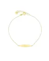 Bracelet Luiber en or avec plaque ovale