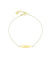 Luiber Gold Bracelet with Oval Plate