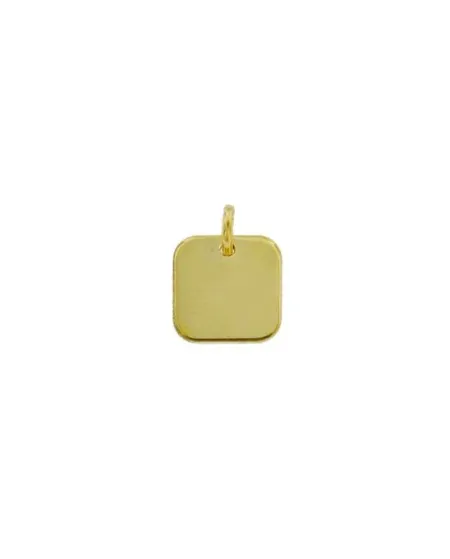Luiber Charm in Gold Square Plate