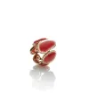 Anello Chantecler Capri in oro rosa con diamanti e corallo rosa