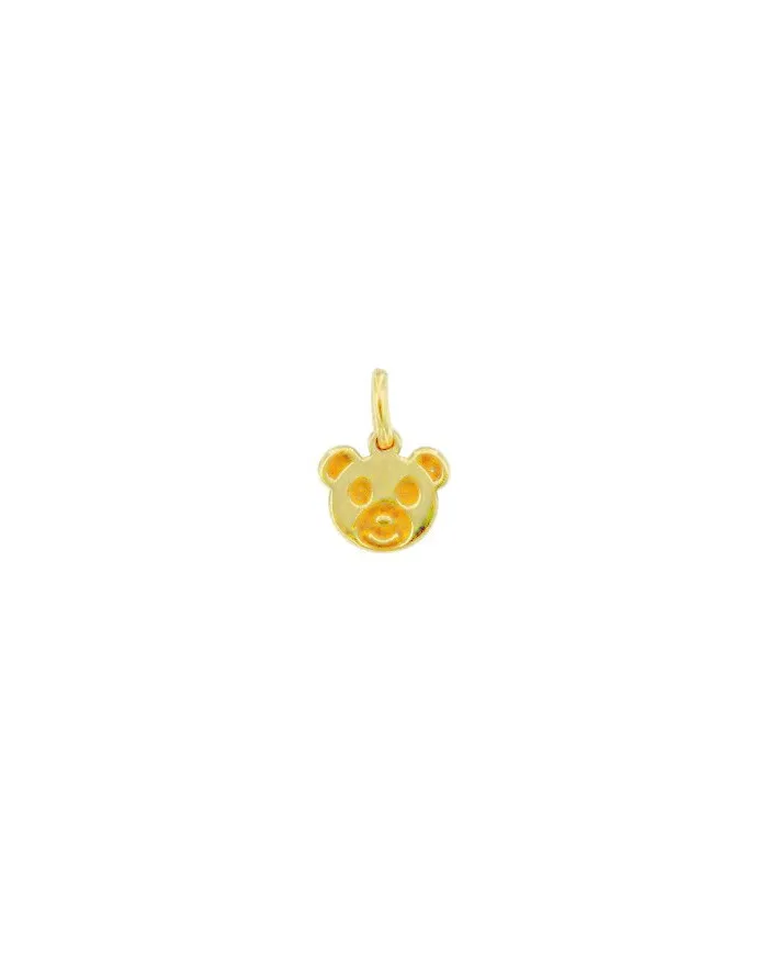 Luiber Gold Charm with Teddy Bear