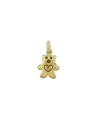 Luiber Gold Charm with Teddy Bear with Heart