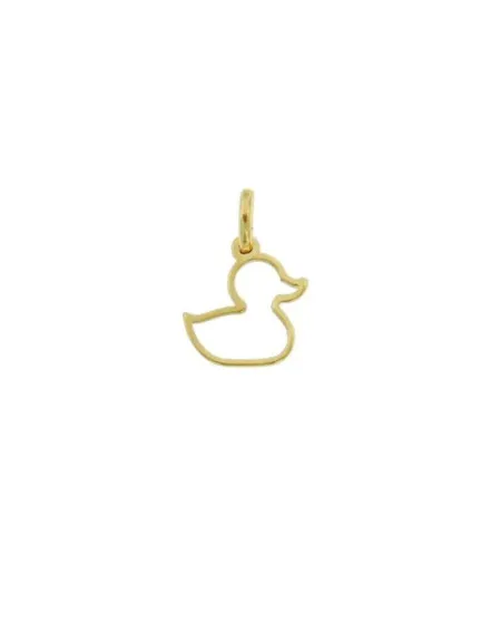 Luiber Gold Charm with Duck Profile