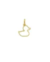 Luiber Gold Charm with Duck Profile