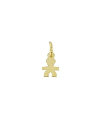 Luiber Gold Charm with Baby Silhouette