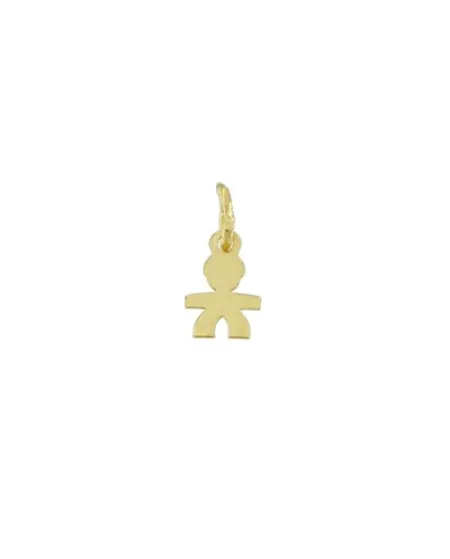 Charm Luiber in Oro con Silhouette Bimbo