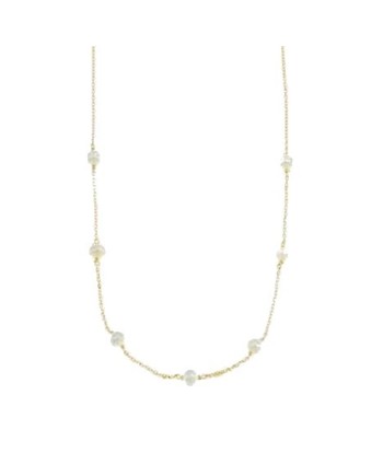 Luiber Gold Necklace with 7 Pearls