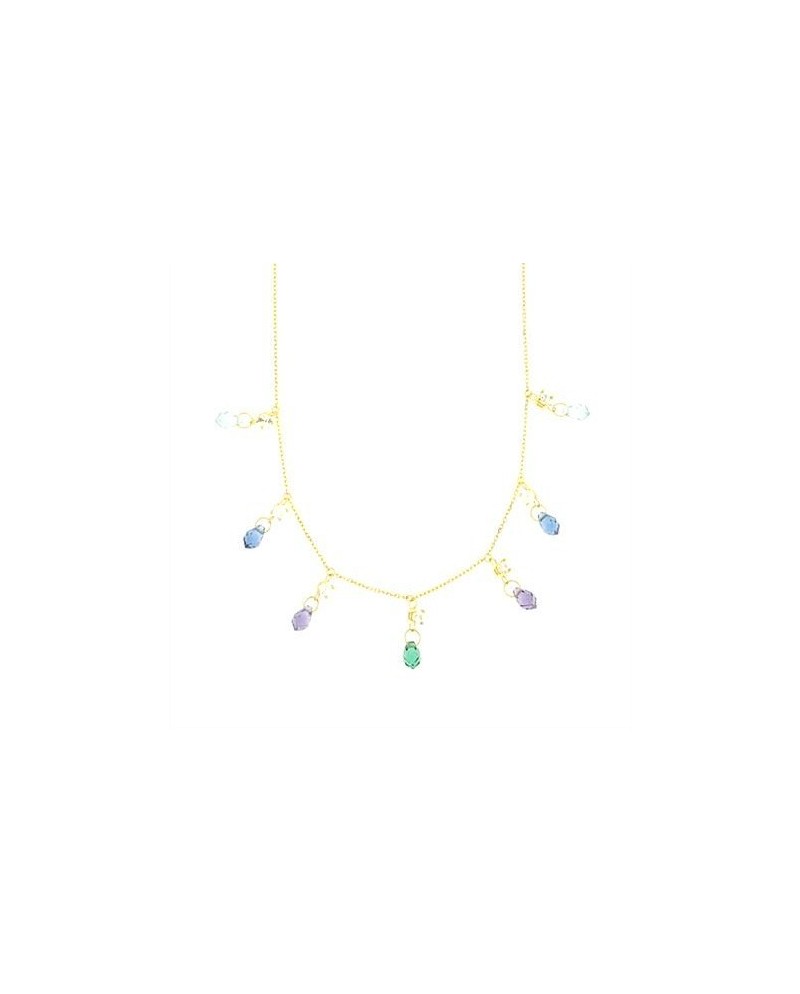 Collana Luiber in Oro con Zirconi e Gocce