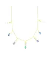 Collana Luiber in Oro con Zirconi e Gocce